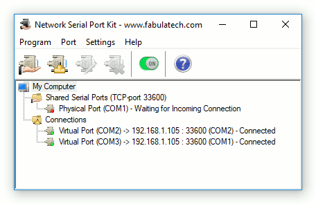 Click to view Network Serial Port Kit 5.8.1 screenshot